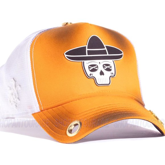 Red Monkey Sombrero Sugar Skull Limited Unisex Trucker Hat Cap RM1470 | 4 Colors - Picture 7 of 16